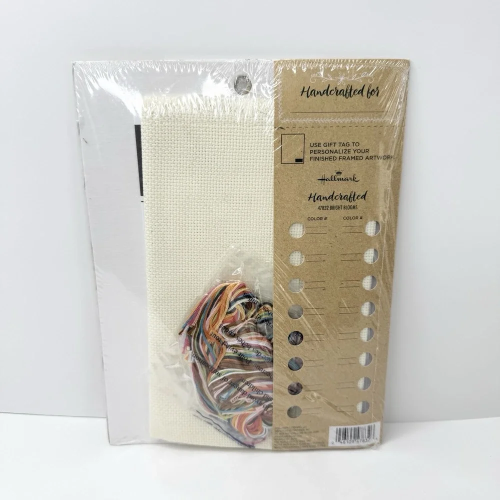 Bucilla Hallmark Bright Blooms Counted Cross Stitch Kit  #47832 Moms Vase
